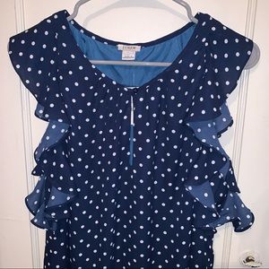 J. Crew Printed Flutter Dress